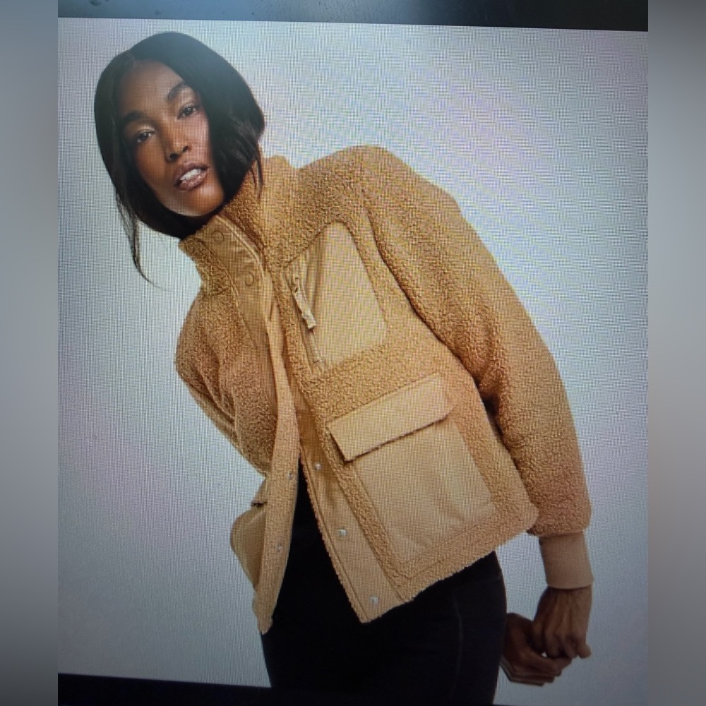 FLX Cozy Tan Boulce Sherpa Jacket- Medium